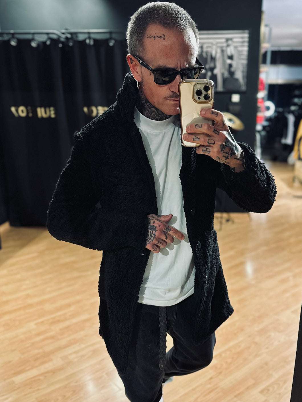 Cappotto Teddy Black