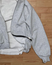 Carica l'immagine nel visualizzatore di Gallery, Felpa ZIP del Completo Sporty Garzata BoxyFit Grey
