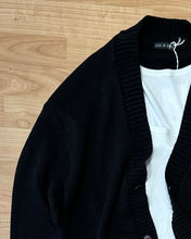 Carica l&#39;immagine nel visualizzatore di Gallery, Cardigan MistoLana Destroyed Black
