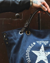 Carica l'immagine nel visualizzatore di Gallery, Bag Star In Tela Dark Blue
