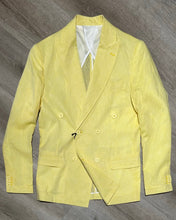 Carica l'immagine nel visualizzatore di Gallery, Blazer Doppiopetto MistoLino Yellow
