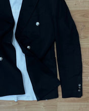 Carica l&#39;immagine nel visualizzatore di Gallery, Blazer Sir Doppiopetto MistoLino Black
