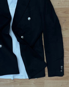 Blazer Sir Doppiopetto MistoLino Black