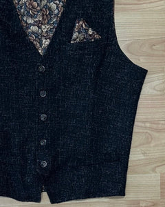 Gilet in Tweed Cioccolato