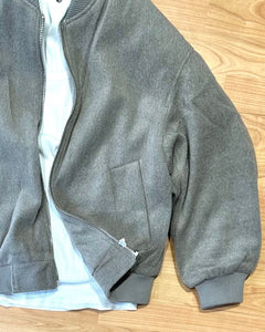 Bomber Imbottito OverSize in LanaCotta Taupe