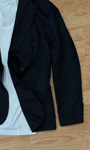 Completo in Lino DoppioPetto Black