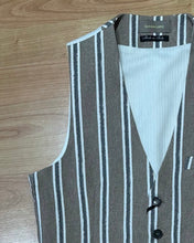 Carica l&#39;immagine nel visualizzatore di Gallery, Gilet MistoLino Gentle Coffee
