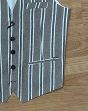 Carica l&#39;immagine nel visualizzatore di Gallery, Gilet MistoLino Gentle Coffee
