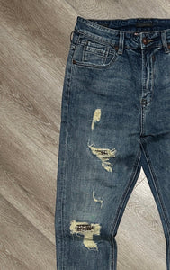 Jeans Toppe Pied De Poule CarrotFit