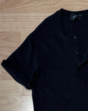 Carica l'immagine nel visualizzatore di Gallery, T-Shirt Bottoni ManicaCorta Achille Black
