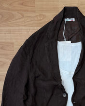 Carica l'immagine nel visualizzatore di Gallery, Blazer OverFit in Lino Cioccolato
