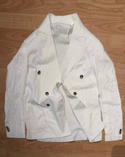 Carica l'immagine nel visualizzatore di Gallery, Blazer DoppioPetto SlimFit MistoLino Off-White

