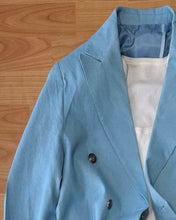 Carica l'immagine nel visualizzatore di Gallery, Blazer DoppioPetto SlimFit MistoLino Sky
