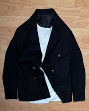 Carica l'immagine nel visualizzatore di Gallery, Blazer DoppioPetto SlimFit MistoLino Black
