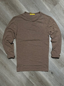 T-Shirt Manica Lunga Nocciola