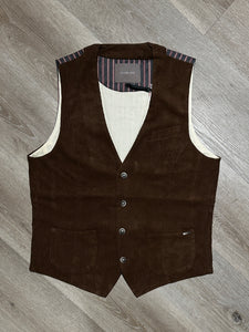 Gilet in Velluto Coffee