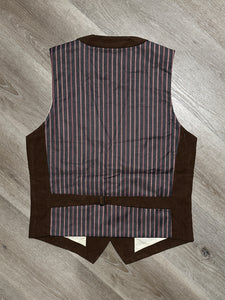 Gilet in Velluto Coffee