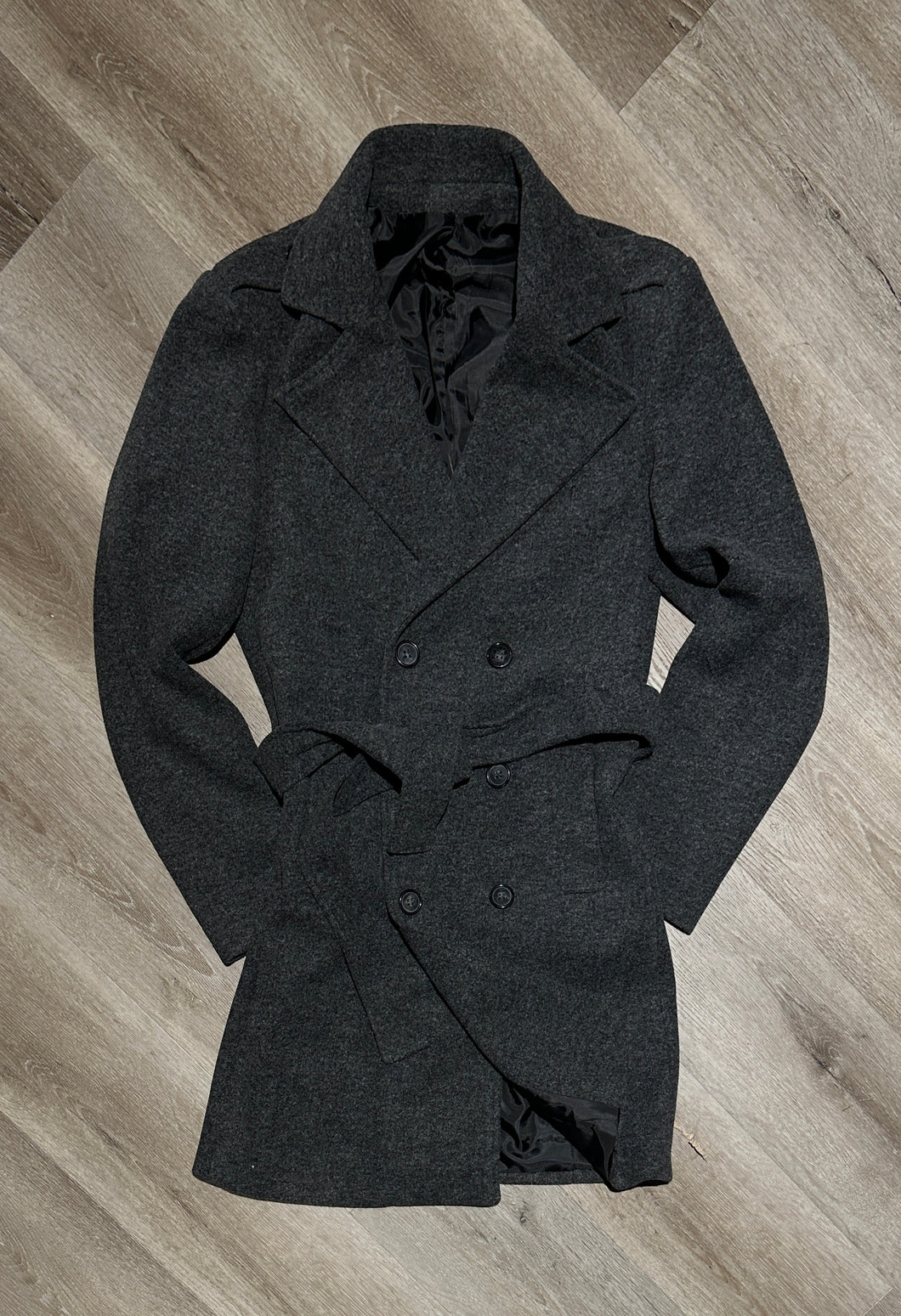 Cappotto English Con Cintura Grey