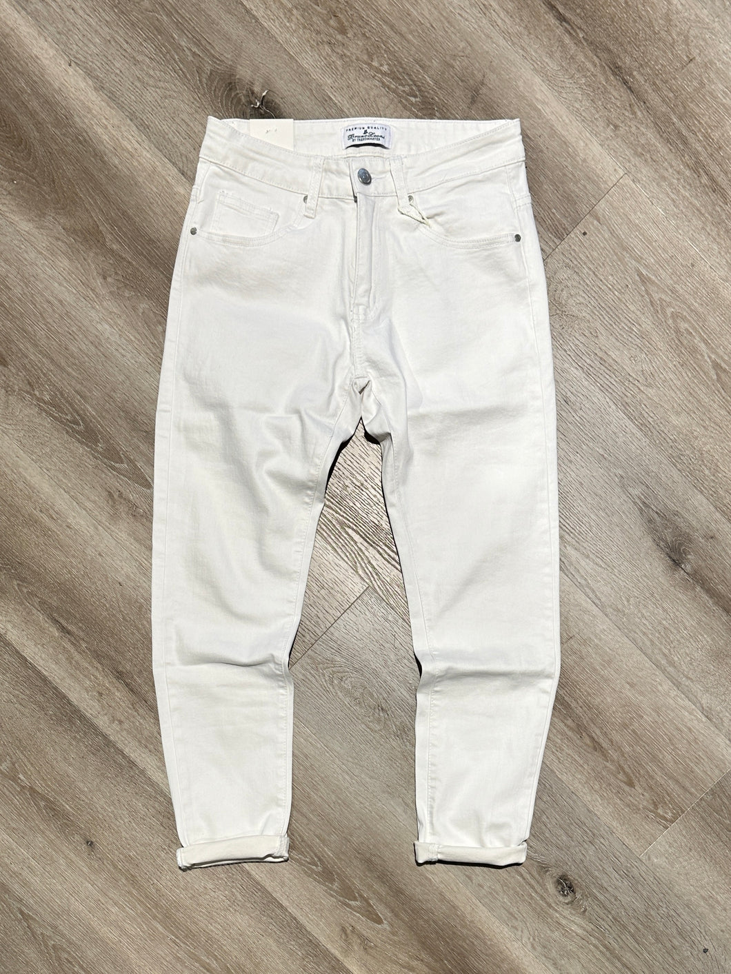 Jeans Scar Capri Fit White