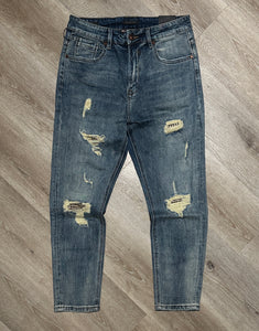 Jeans Toppe Pied De Poule CarrotFit