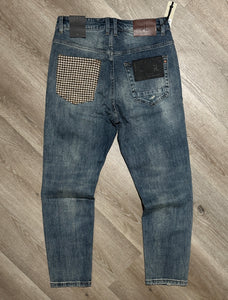 Jeans Toppe Pied De Poule CarrotFit