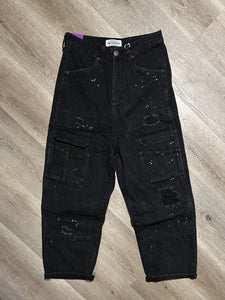 Jeans Cargo Baggy Black