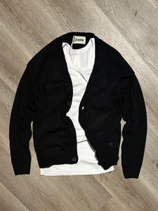 Cardigan In Filo Black