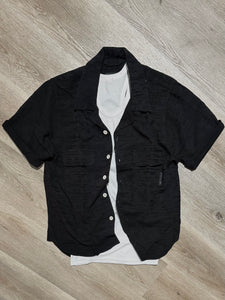 Camicia Nido D’Ape SemiOverSize Black