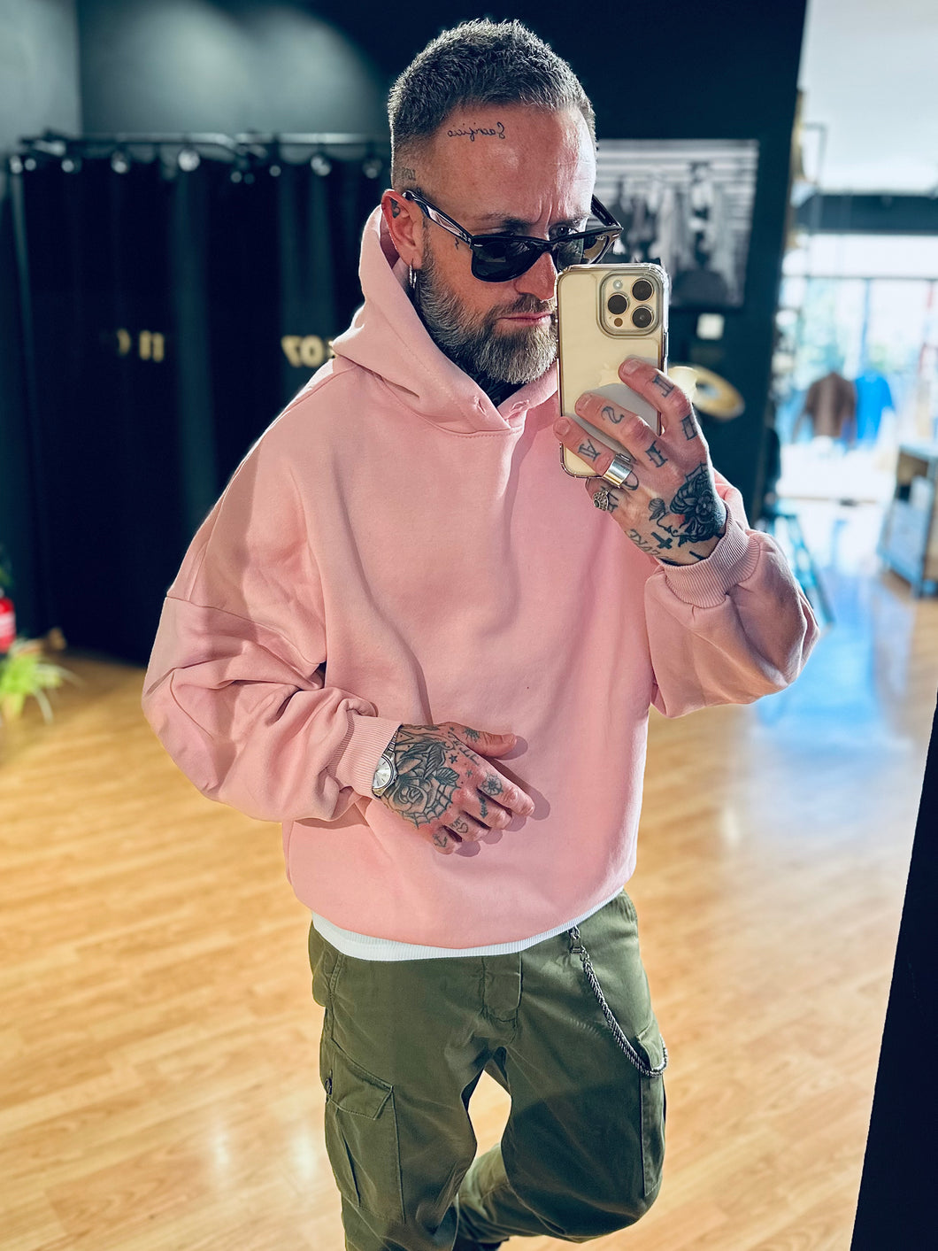 Felpa SuperOverSize Garzata Pink