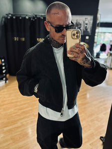 Bomber Imbottito OverSize in LanaCotta Grafite