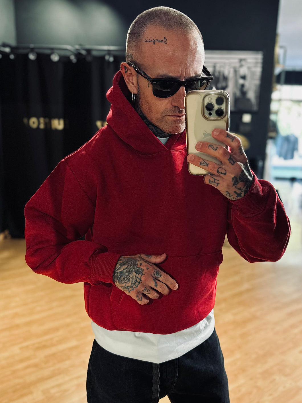 Felpa BoxyFit Felpata Red