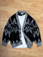 Carica l&#39;immagine nel visualizzatore di Gallery, Cardigan Harlequin MistoLana Black
