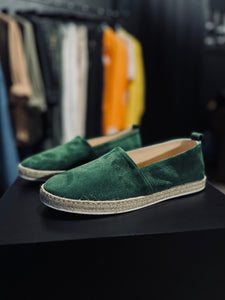Espadrillas in Camoscio Verde Gucci