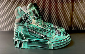 Sneakers Alte Drake Variante Vernice Verde Gucci