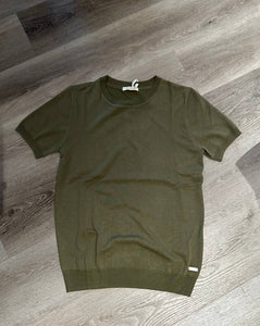 Maglia in Filo Verde Army