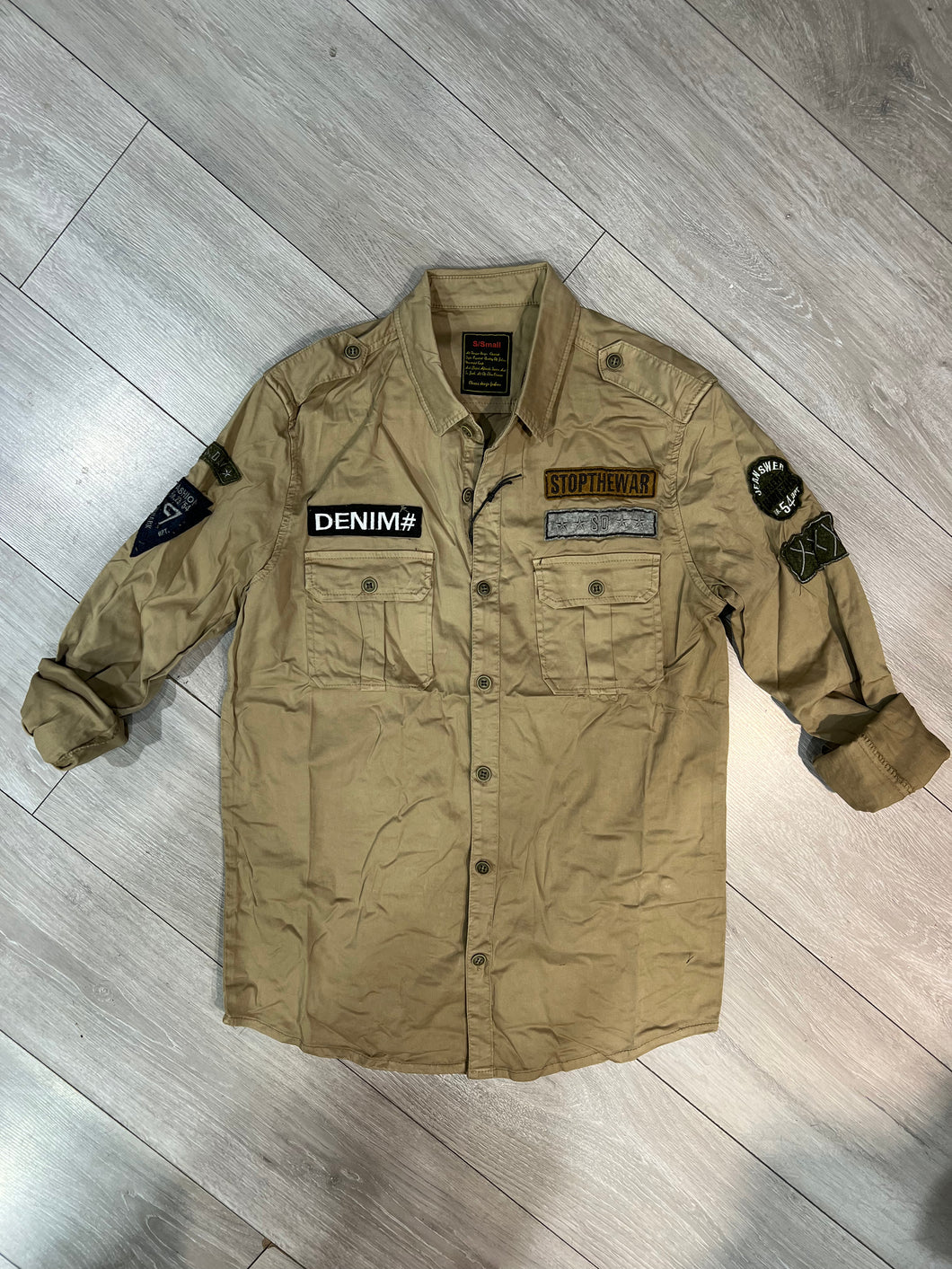 Camicia Military Sabbia