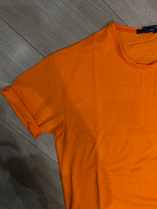 T-Shirt Basica Arancione Fluo Gianni Lupo
