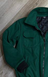 Jacket in Panno Verde Gucci